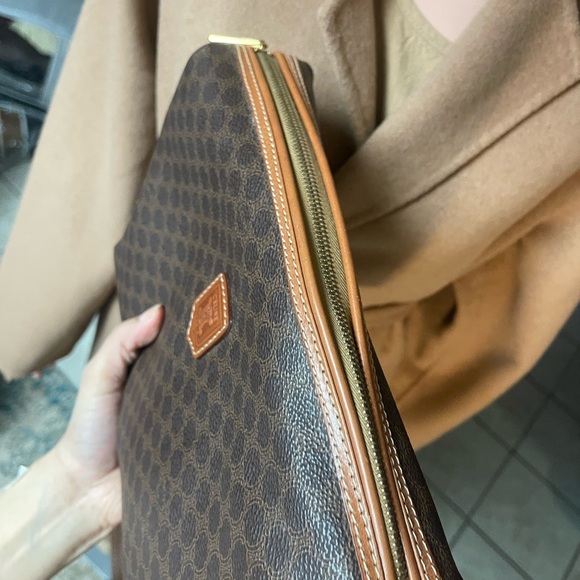 Authentic vintage CELINE LEATGER CLUTCH crossbody BAG MC98/1 (A2041) - Picture 6 of 14